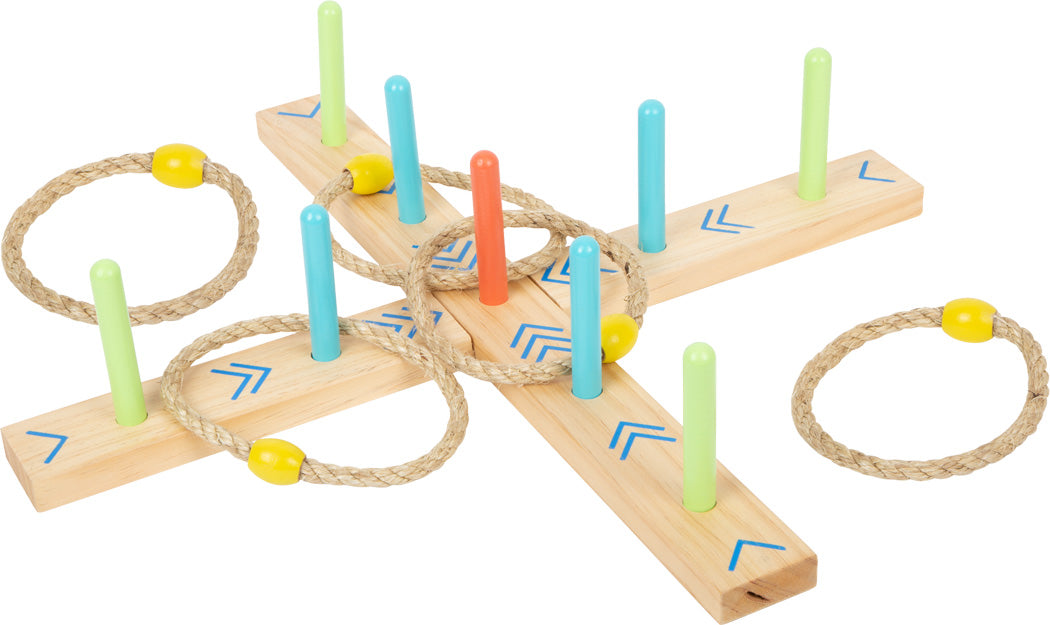 small foot Ringwurfspiel Active – Zielkreuz mit 5 Wurfringen
