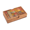 LOGOPLAY Domino Doppel 12 – 91 Spielsteine aus Holz
