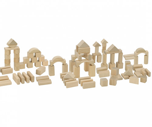 Eichhorn Natur-Holzbausteine 100010141 – 100 Teile
